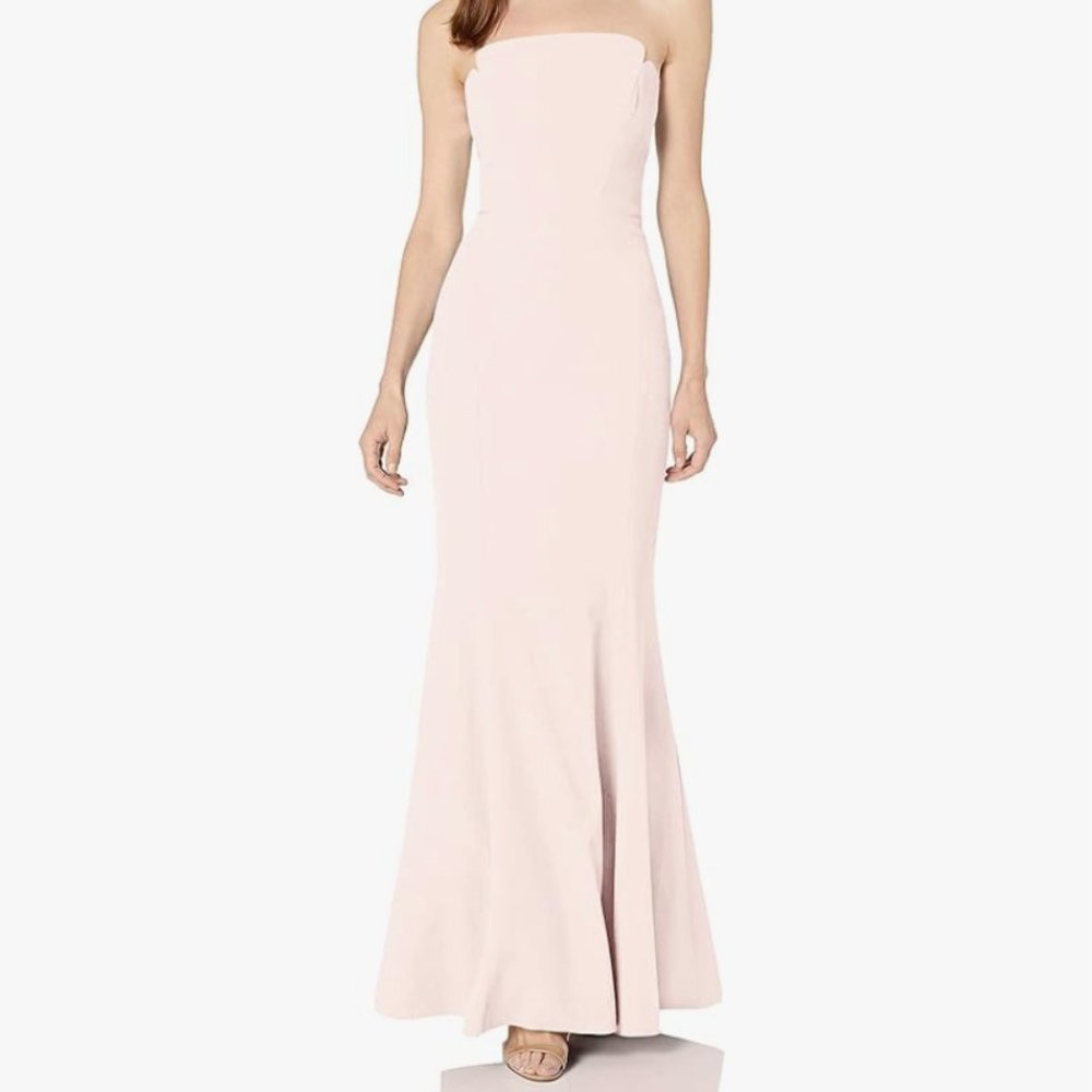 Jill Stuart Women's Fitted Strapless Column Gown
